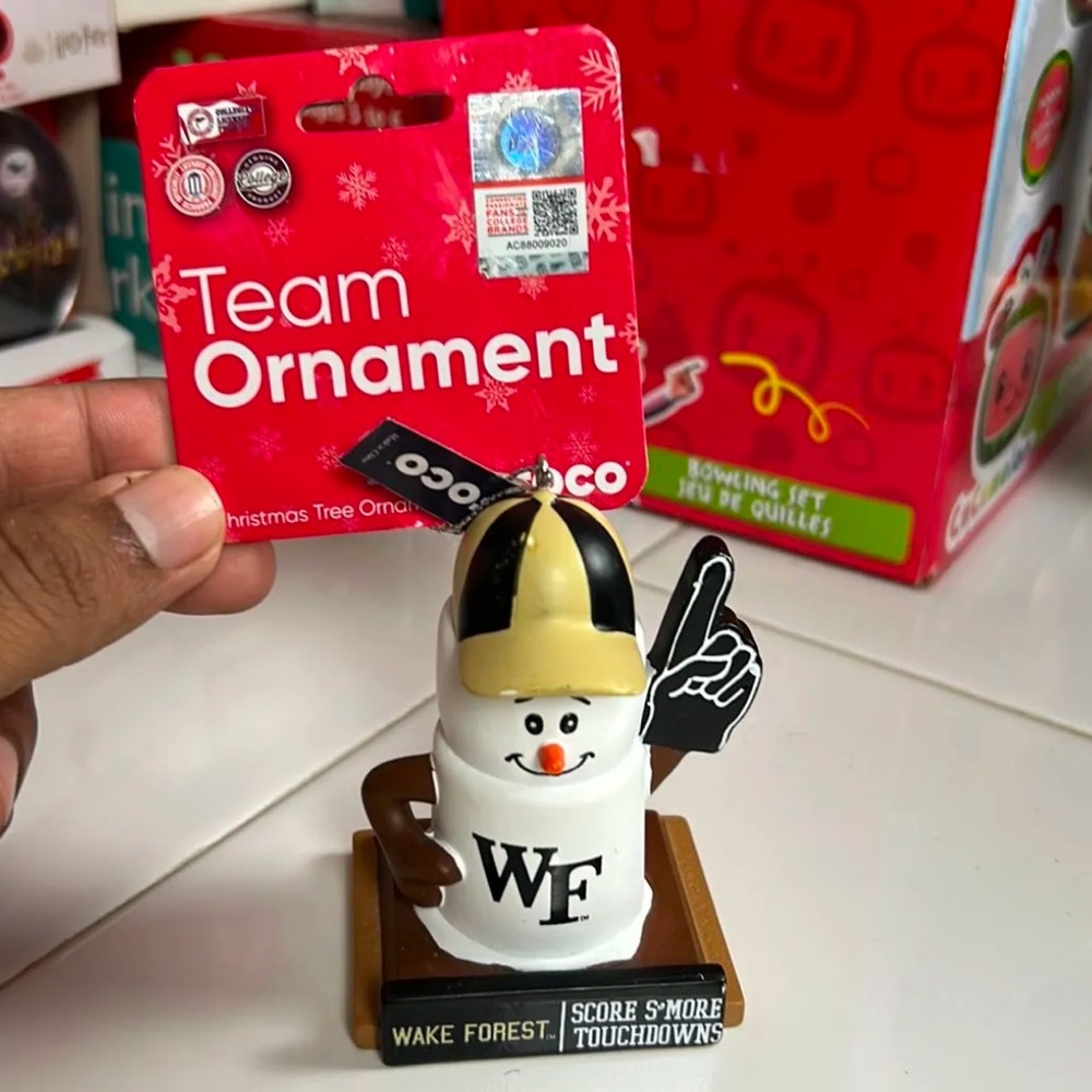 Wake Forest Score S’more Touchdowns FOCO Official Team Ornament